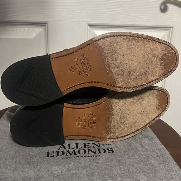 🔥🔥 ALLEN EDMONDS "Strand" Cap-Toe Oxford Dress Shoes Size 9.5 B - Carbon Gray - Picture 11 of 16